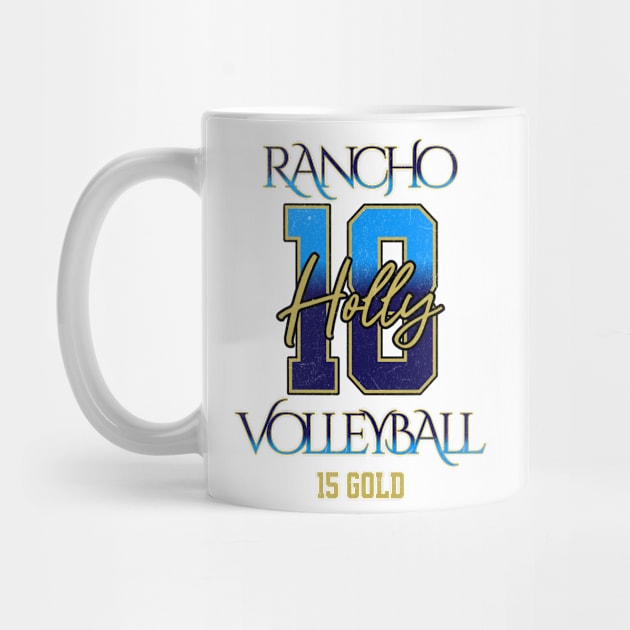 Holly #18 Rancho VB (15 Gold) - White by Rancho Family Merch